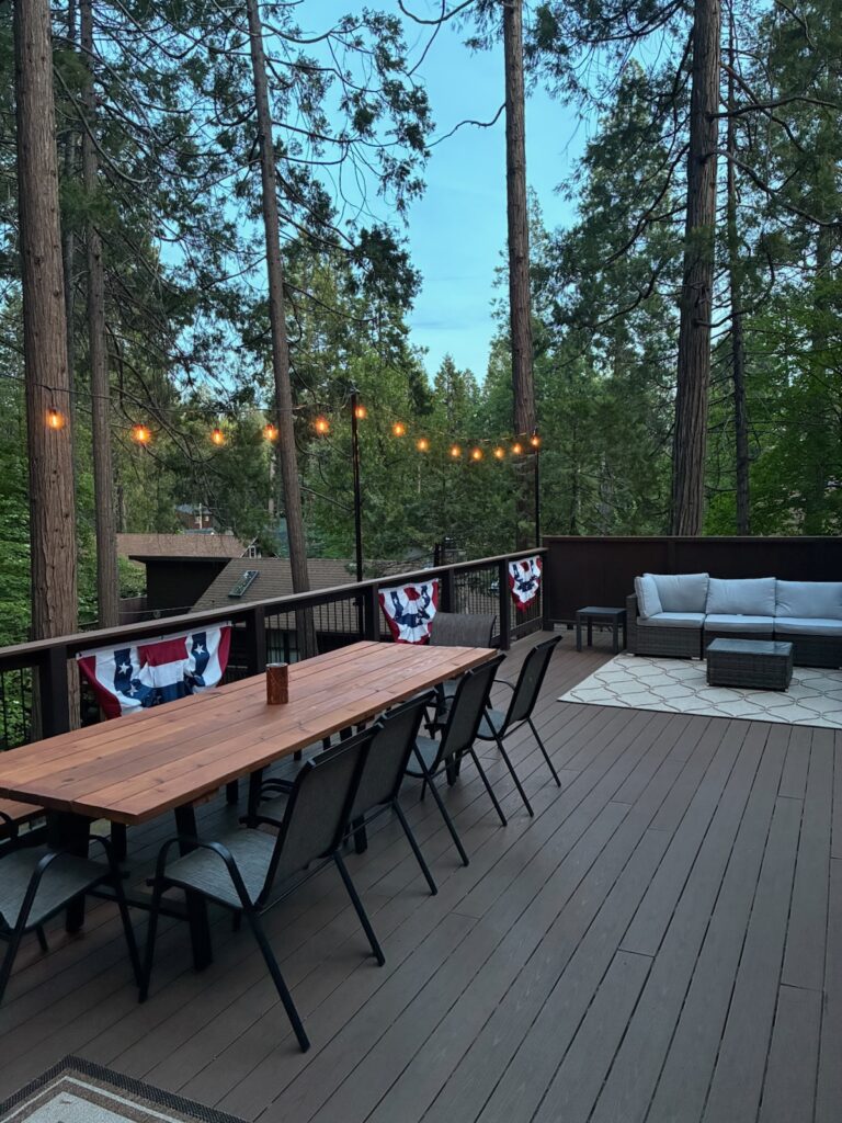 Dogwood Grove Deck At Dusk
